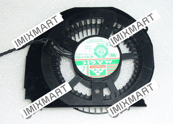 DC12V 0.48A Protechnic MGT8012YF-W20 Graphic Card Fan 4Pin Pitch 44x32x50x80 MM