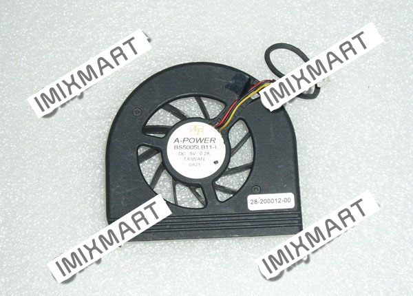 A-Power BS5005LB11-I 28-200012-00 Laptop CPU Cooling Fan 3Pin