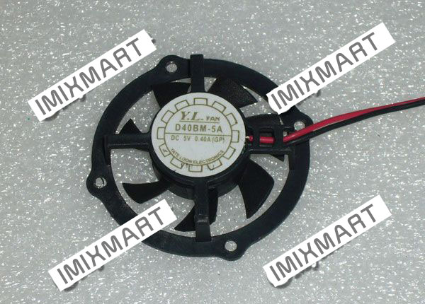 DV5V 0.40A YaLn Fan D40BM-5A GP Cooling Fan 2Pin 5210 5CM 52*52*10mm