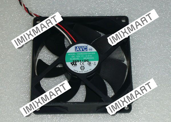 AVC DS09225S12H-009 DC12V 0.41A 3Pin 9025 9CM 90x90x25mm Fan