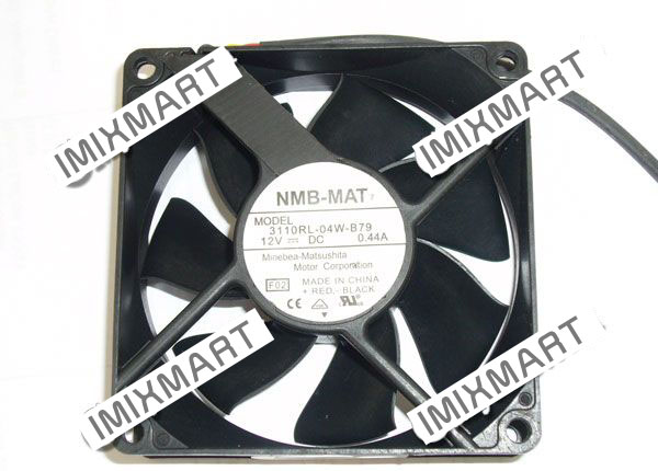 NMB 3110RL-04W-B79 F02 Server Square Fan 80x80x25mm