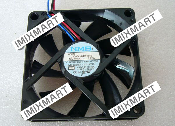 NMB 2806GL-04W-B49 Server Square Fan 70x70x15mm