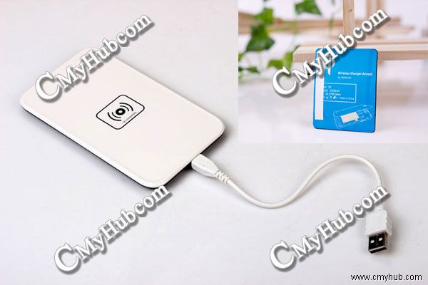 QI Wireless Charger Charging Pad + Receiver for Samsung Galaxy S3 I9300