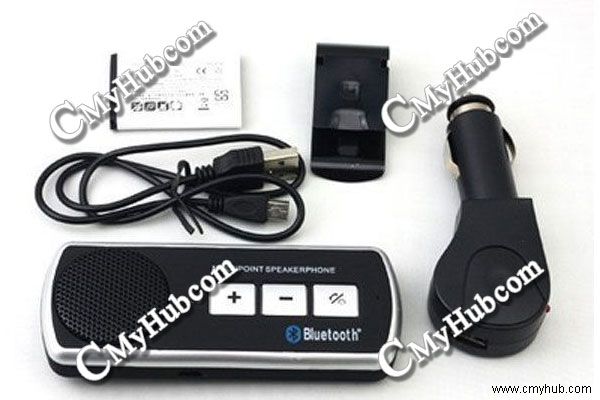 Car Kit Visor Wireless Multipoint Bluetooth Handsfree Speakerphone Loudspeaker