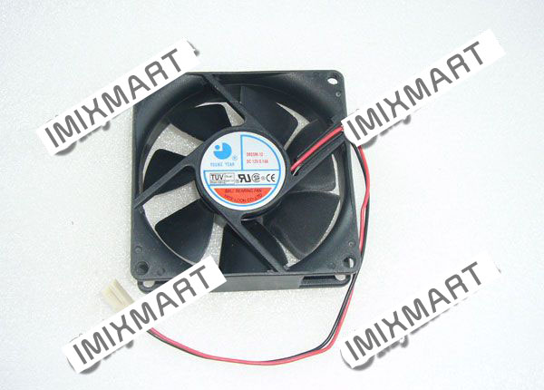 YOUNG YEAR D80SM-12 DC12V 0.14A 8025 8CM 80MM 80X80X25MM 2pin Cooling Fan