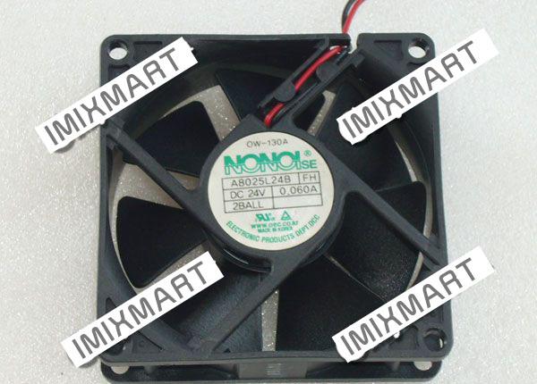 NONOISE A8025L24B DC24V 0.060A 8025 8CM 80MM 80X80X25MM 2pin Cooling Fan