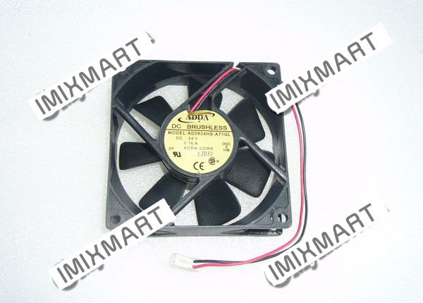 ADDA AD0824HS-A71GL DC24V 0.16A 8025 8CM 80MM 80X80X25MM 2pin Cooling Fan