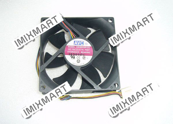 AVC DS08025R12U P007 DC12V 0.7A 8025 8CM 80MM 80X80X25MM 4pin Cooling Fan