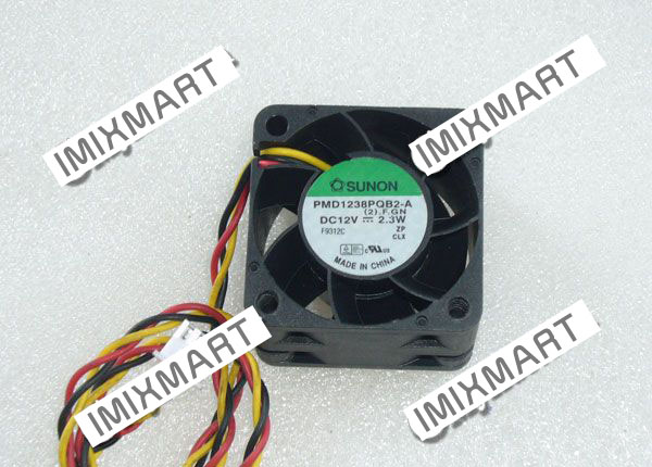 SUNON PMD1238PQB2-A(2).F.GN DC12V 2.3W 3828 38X38X28MM 3pin Cooling Fan