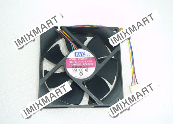 AVC DS08025R12U DC12V 0.7A P016 8025 8CM 80MM 80X80X25MM 4pin Cooling Fan