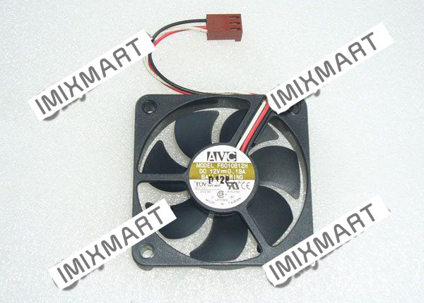 AVC F6010B12H DC12V 0.19A 6010 6CM 60MM 60X60X10MM 3pin Cooling Fan