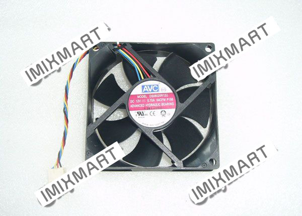 AVC DS08025R12U P158 DC12V 0.70A 8025 8CM 80MM 80X80X25MM 4pin Cooling Fan