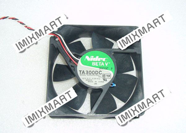 Nidec TA300DC M33406-6BG1 DEL DC12V 0.29A 8025 8CM 80MM 80X80X25MM 3pin Cooling Fan