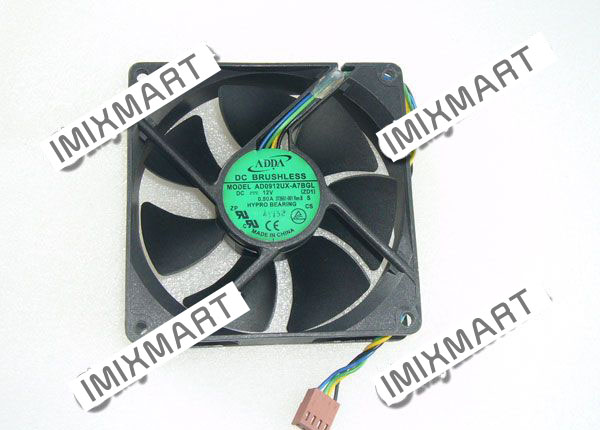 ADDA AD0912UX-A7BGL (ZD1) DC12V 0.50A 9025 9CM 90MM 90X90X25MM 4pin Cooling Fan