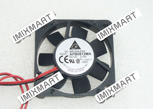 DELTA AFB0512MA DC12V 0.15A 5010 5CM 50MM 50X50X10MM 2pin Cooling Fan