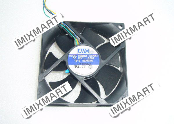 AVC DS08025T12UA052 DC12V 0.35A 8025 8CM 80MM 80X80X25MM 4pin Cooling Fan