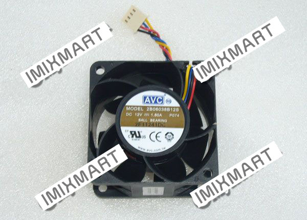 AVC 2B06038B12S P074 DC12V 1.80A 6038 6CM 60MM 60X60X38MM 4pin Cooling Fan