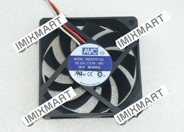 AVC DE07015T12U-003 DC12V 0.7A 7015 7CM 70MM 70X70X15MM 3pin Cooling Fan