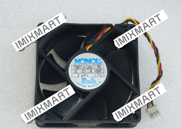 NONOSE F8025X12B2 DC12V 0.48A 8025 8CM 80MM 80X80X25MM 3pin Cooling Fan