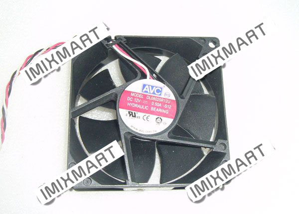 AVC DL08025R12U-S12 DC12V 0.50A 8025 8CM 80MM 80X80X25MM 3pin Cooling Fan