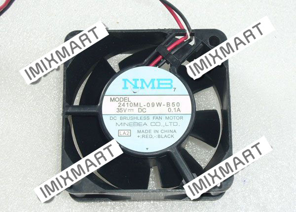NMB 2410ML-09W-B50 LA2 DC35V 0.1A 6025 6CM 60MM 60X60X25MM 2pin Cooling Fan