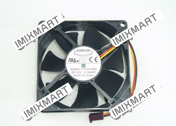 EVERFLOW F128025BH DC12V 0.19A 8025 8CM 80MM 80X80X25MM 3pin Cooling Fan