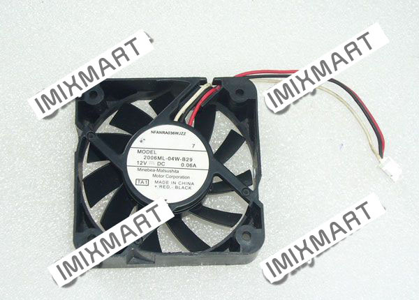 NMB 2006ML-04W-B29 TA1 DC12V 0.06A 5CM 5015 50X50X15MM 3pin Cooling Fan