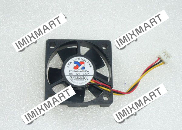 ARX FD1240-A1033A DC12V 0.13A 4010 4CM 40MM 40X40X10MM 3pin Cooling Fan