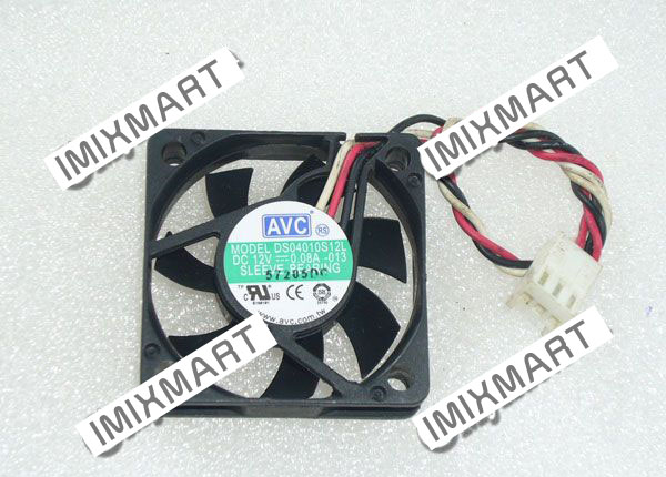 AVC DS04010S12L-013 DC12V 0.08A 4010 4CM 40MM 40X40X10MM 3pin Cooling Fan