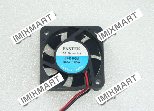 FANTEK SP40105M DC5V 0.65W 4010 4CM 40MM 40X40X10MM 2pin Cooling Fan