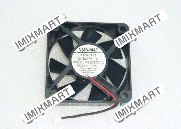 NMB-MAT FBE06T24U DC24V 0.16A 6015 6CM 60MM 60X60X15MM 2pin Cooling Fan
