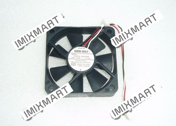 NMB-MAT 2406GL-05W-B59 J0D DC24V 0.13A 6015 6CM 60MM 60X60X15MM 3pin Cooling Fan