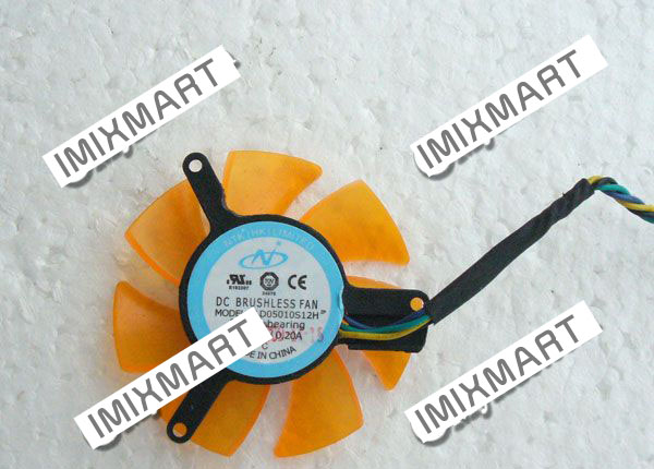 NTK PLD05010S12H Graphic Card Cooling Fan 39mm 47X47X10mm