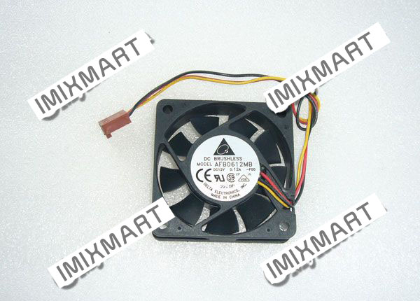 DELTA AFB0612MB-F00 DC12V 0.12A 6015 6CM 60MM 60X60X15MM 3pin Cooling Fan