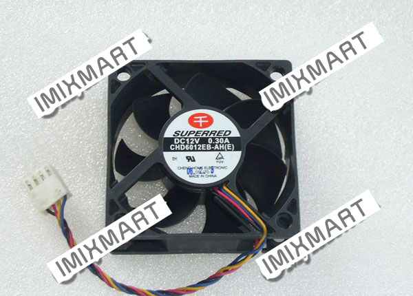 SUPERRED CHD6012EB-AH(E) DC12V 0.30A 6020 6CM 60MM 60X60X20MM 4pin Cooling Fan