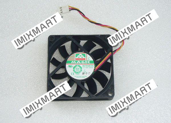 Protechnic MGT7012ZB-O15 DC12V 0.41A 7015 7CM 70MM 70X70X15MM 3pin Cooling Fan