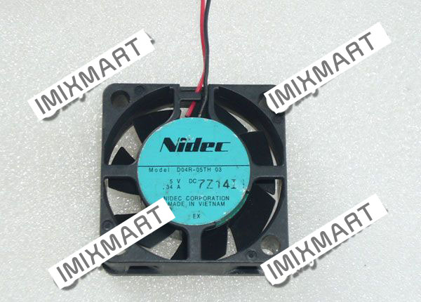Nidec D04R-05TH 03 DC5V 0.34A 4015 4CM 40MM 40X40X15MM 2pin Cooling Fan