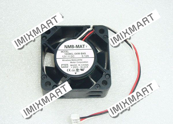 NMB-MAT 1608KL-04W-B49 L00 DC12V 0.12A 4020 4CM 40MM 40X40X20MM 3pin Cooling Fan