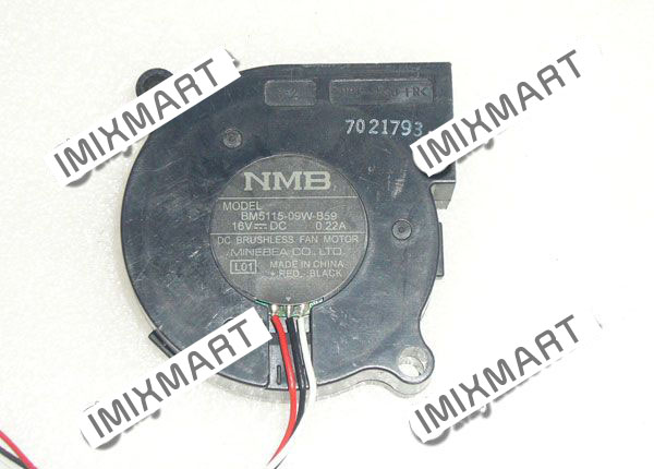 NMB BM5115-09W-B59 L01 DC16V 0.22A 5015 5CM 50MM 50X50X15MM 3pin Cooling Fan