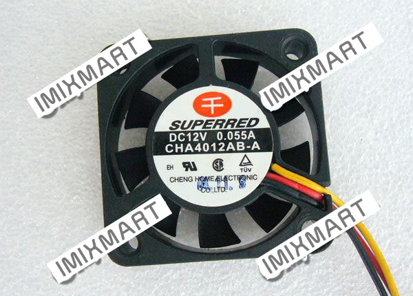 Superred CHA4012AB-A Server Square Fan 40x40x10mm