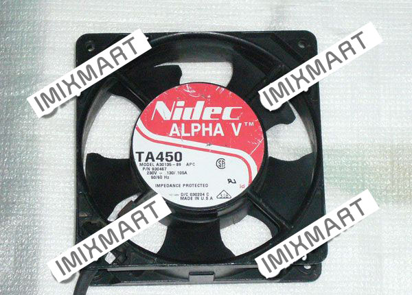 Nidec B34262-58 Server Square Fan B34262-58 NSD1 120x120x38mm