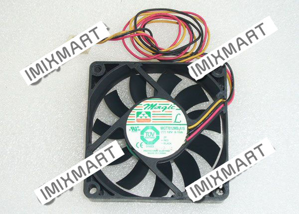 Protechnic MGT7012MB-A15 DC12V 0.13A 7015 7CM 70MM 70X70X15MM 3pin Cooling Fan