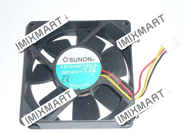 SUNON KD1208PTBX-A (2).H.F Server Square Fan 80x80x25mm