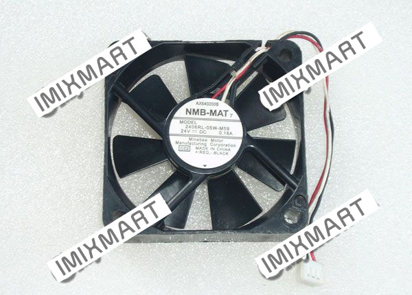 NMB-MAT 2406RL-05W-M59 DC24 0.18A 6015 6CM 60MM 60X60X15MM 3pin Cooling Fan