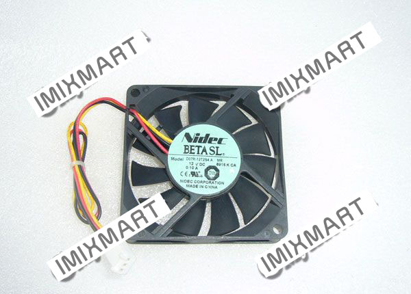 Nide D07R-12T2S4A MR 7015 7CM DC12V 0.10A 70X70X15MM 3pin Cooling Fan