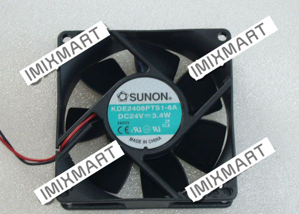SUNON KDE2408PTS1-6A DC24V 3.4W 8025 8CM 80MM 80X80X25MM 2pin Cooling Fan