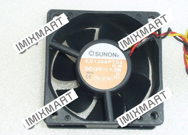 SUNON KD1206PTS2 H.M DC12V 1.3W 6025 6CM 60MM 60X60X25MM 3pin Cooling Fan