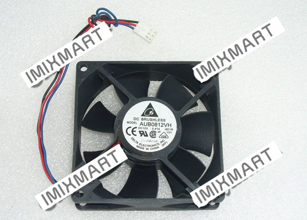DELTA AUB0812VH-5D1R DC12V 0.41A 8025 8cm 80mm 80x80x25mm 3pin Cooling Fan