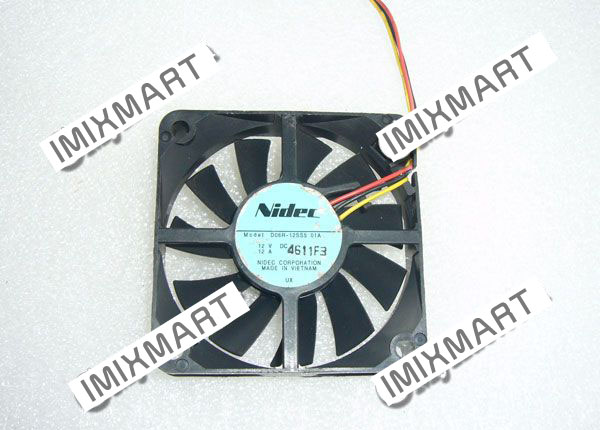 Nidec D06R-12SS5 01A DC12V 0.12A 6015 6cm 60mm 60x60x15mm 3pin Cooling Fan