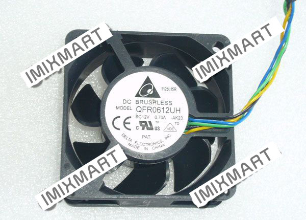 DELTA QFR0612UH-AK23 DC12V 0.70A 6025 6CM 60MM 60X60X25MM 4pin Cooling Fan